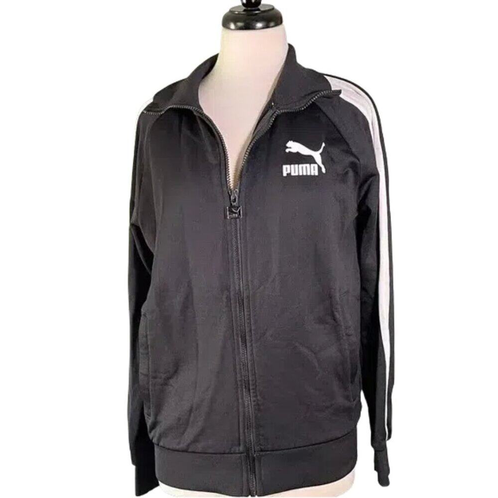 Puma Black and White Zip-Up Jacket